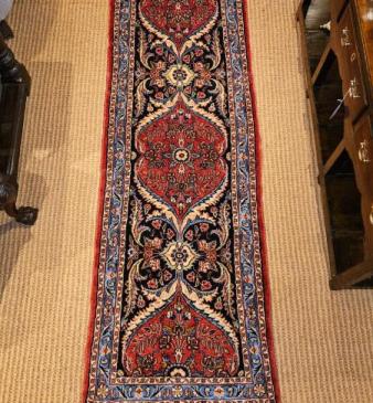 7' 6" Persian Pure Wool Runner 