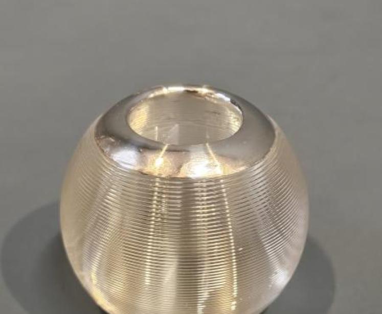 George V Silver and Crystal Match Striker - Image 1