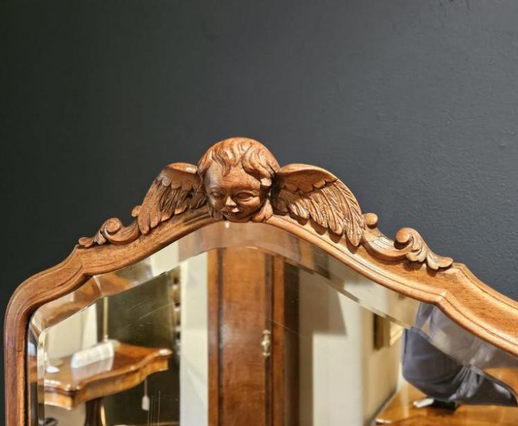 Victorian Walnut Cheval Mirror - Image 5