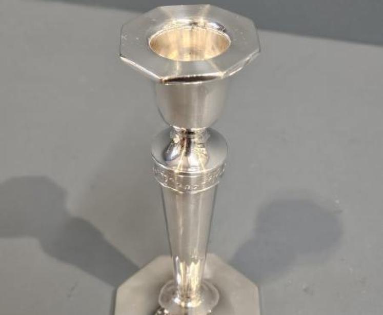 Pair of George V Silver Candlesticks  - Image 4