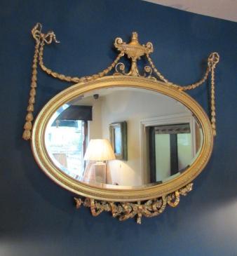 Fine Regency Period Plaster & Timber Gilt Mirror