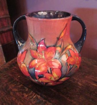 Moorcroft Freesia Flambe Twin Handled Vase