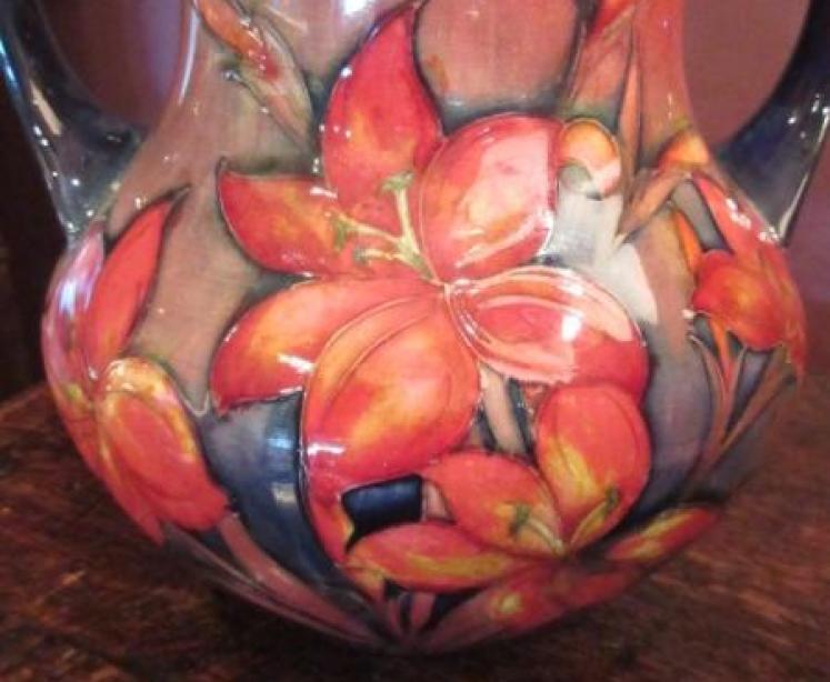 Moorcroft Freesia Flambe Twin Handled Vase - Image 2