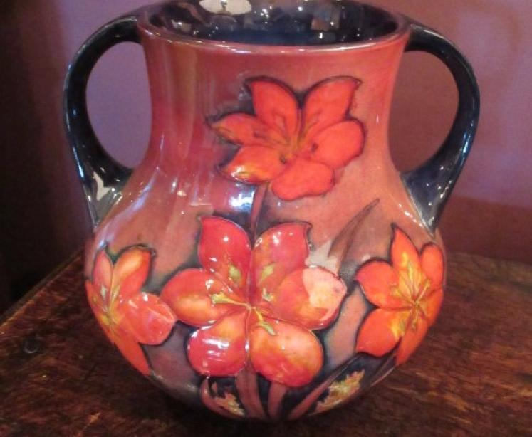 Moorcroft Freesia Flambe Twin Handled Vase - Image 3