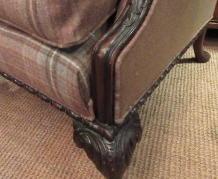 Superb Pair of 19th Century Upholstered Armchairs - Image 3