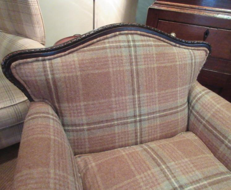 Superb Pair of 19th Century Upholstered Armchairs - Image 4