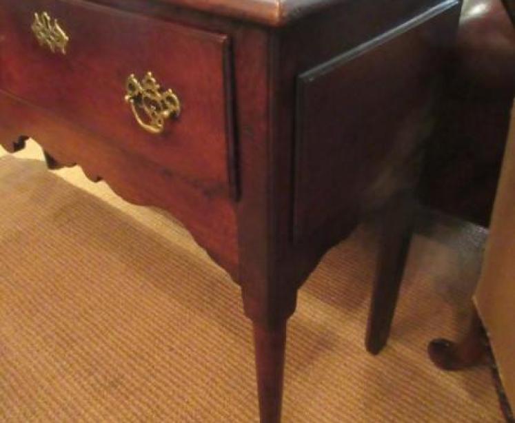 Small George III Period Oak Two Drawer Dresser - Image 3