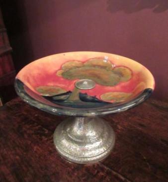 Moorcroft Eventide Pewter Foot Tazza