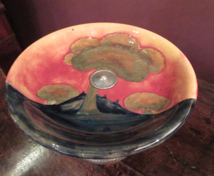 Moorcroft Eventide Pewter Foot Tazza - Image 2