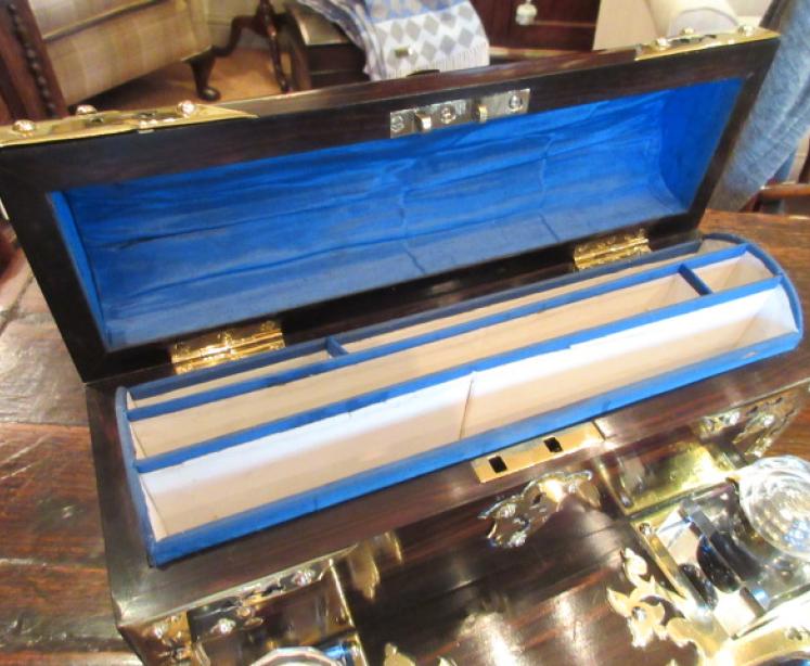 Superb Early Victorian Coromandel Pen & Inkstand - Image 3