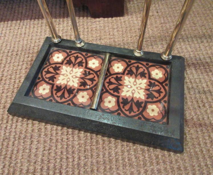 Art Nouveau Brass & Cast Iron Stick Stand - Image 2