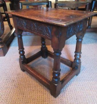 George III Period Oak Joint Stool.c.1770