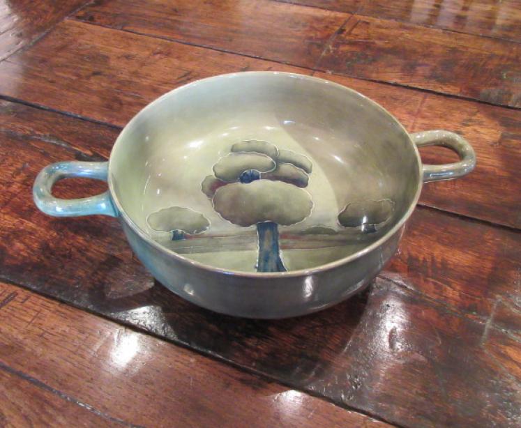 Large Moorcroft Hazeldene Twin Handled Bowl - Image 1