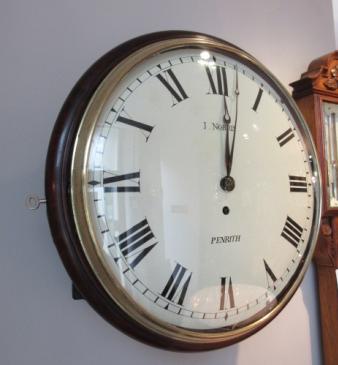 Mid 19th Century Single Fusee Wall Clock