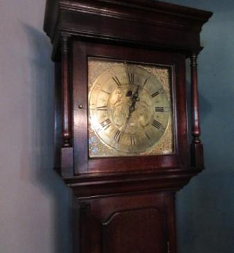 George III Period 'Penny' Moon Kendal Longcase Clock