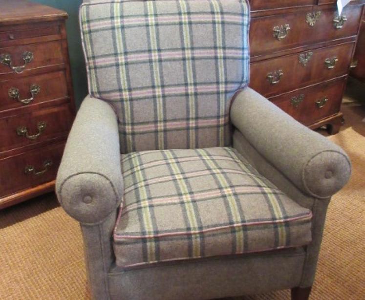 Very Comfortable Edwardian Period Upholstered Easy Armchair - Image 1