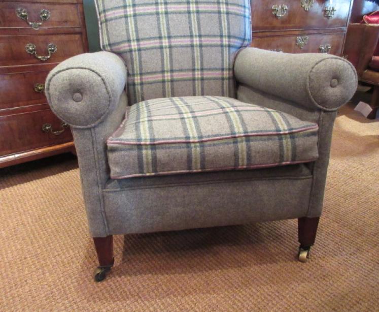 Very Comfortable Edwardian Period Upholstered Easy Armchair - Image 3