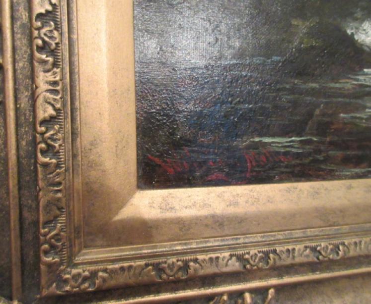 Victorian William Mellor 'Waterfall Landscape' Oil on Canvas - Image 3