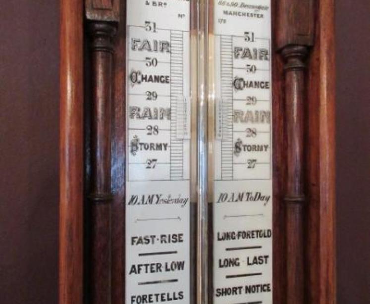 Late 19th Century Manchester Admiral Fitzroy Barometer - Image 5