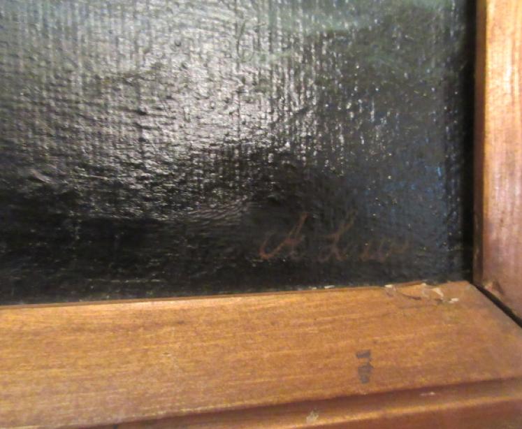 19th Century Oil on Canvas of a Marine Scene - Image 5