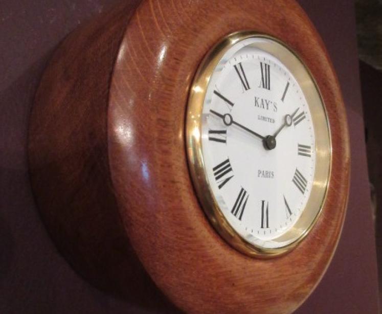 Victorian Station Master's Kay's of Paris Wall Clock - Image 5