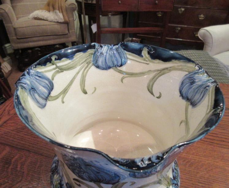 McIntyre Moorcroft Florian Ware Tulips Jardiniere - Image 5