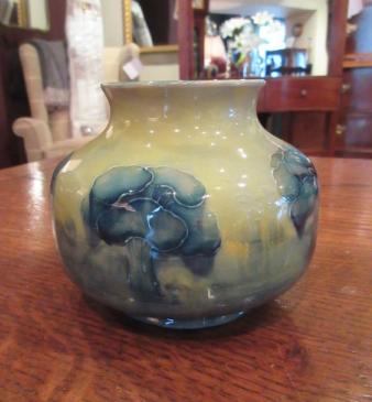 Moorcroft Hazeldene Yellow Tinted Liberty's Vase