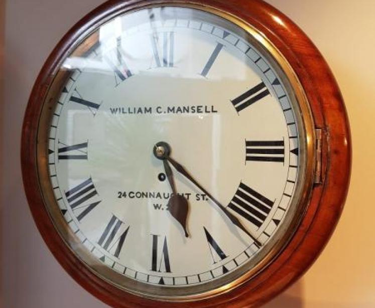 Late Victorian 8 Day Single Fusse Dial Clock - Image 1