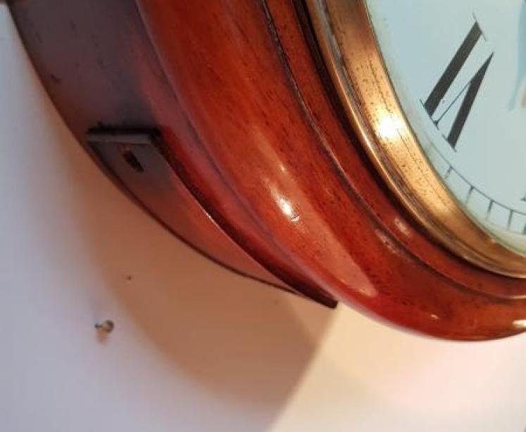 Late Victorian 8 Day Single Fusse Dial Clock - Image 2