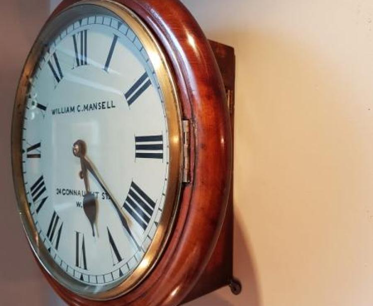 Late Victorian 8 Day Single Fusse Dial Clock - Image 5