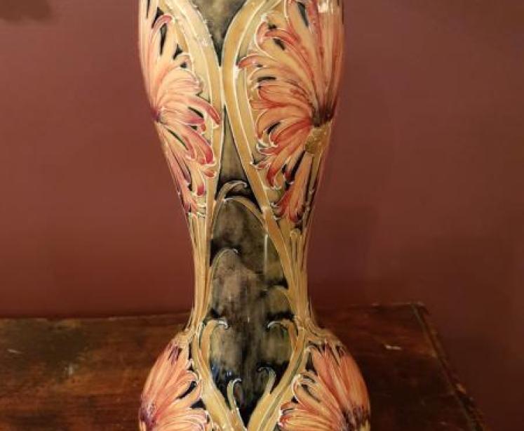 Early Moorcroft Cornflower Shaped Vase - Image 4