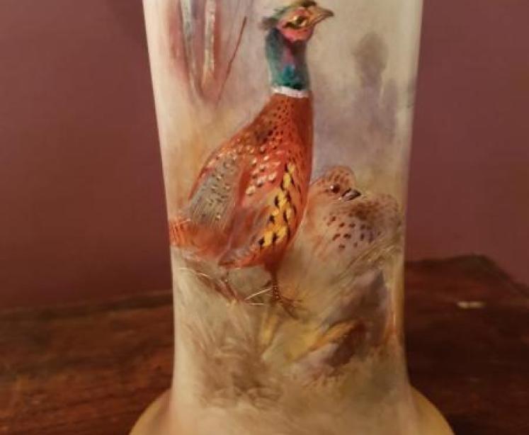 Royal Worcester James Stinton Vase - Image 2