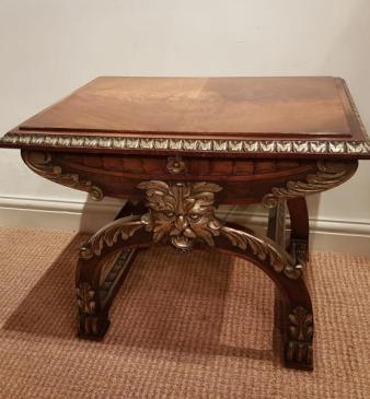 Late Victorian Walnut Lamp Table or Occasional Table