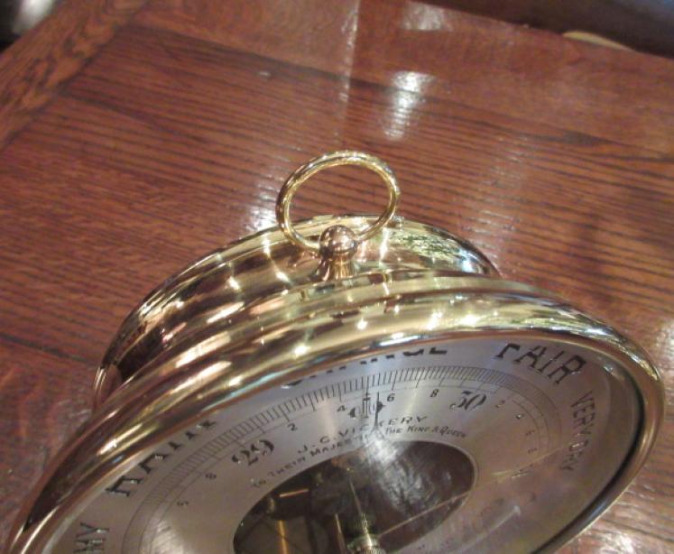 Superb Victorian Skeletonised Desktop Marine Barometer - Image 4