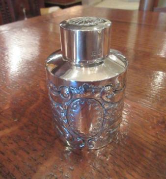 Edwardian Period Silver Lidded Caddy