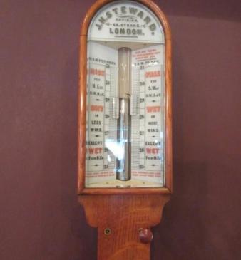 Superb Victorian 'Sea-Coast' London Stick Barometer
