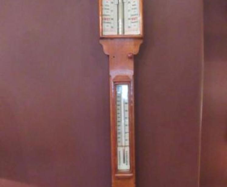 Superb Victorian 'Sea-Coast' London Stick Barometer - Image 5