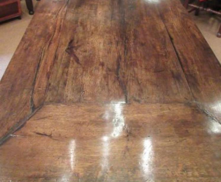Superb George I Period Oak Extending Refectory Table - Image 4