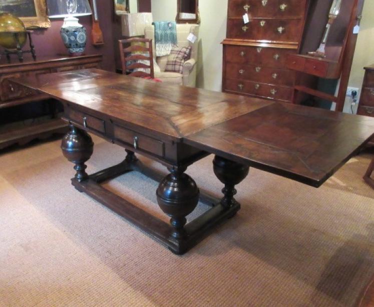 Superb George I Period Oak Extending Refectory Table - Image 5