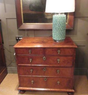 George I Period Figured Walnut Chest of Drawers