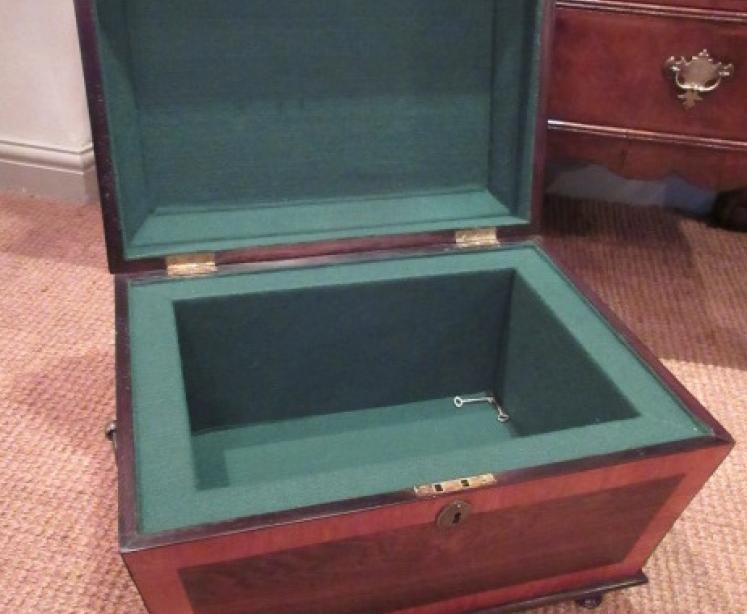 Regency Period Rosewood & Satinwood Inlaid Chest - Image 4