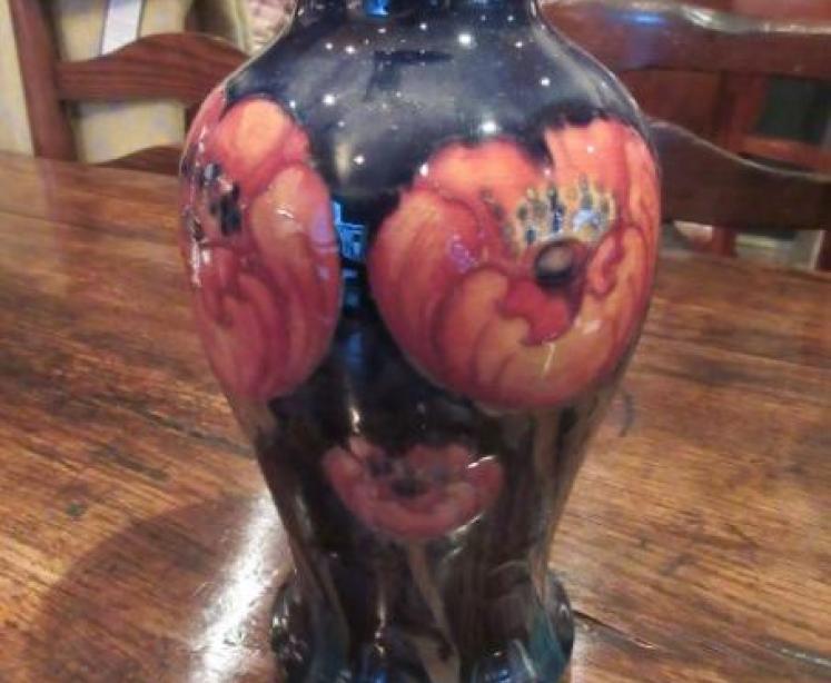 Early Moorcroft Big Poppy Baluster Shaped Vase - Image 1