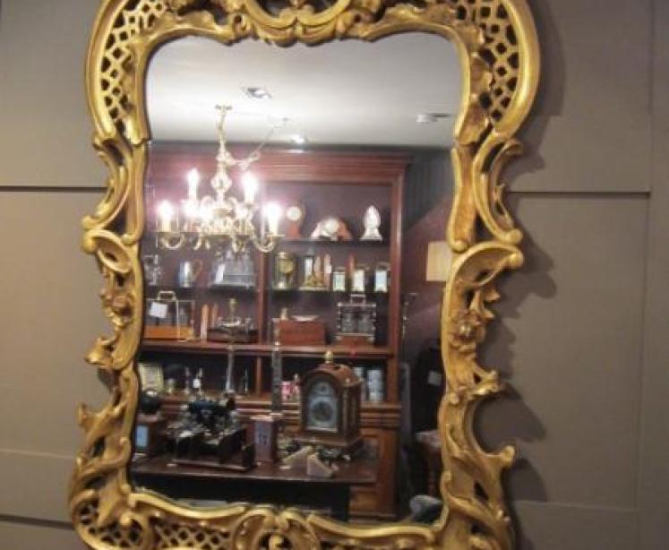Superb Early Victorian Gilt Rococo Wall Mirror - Image 5