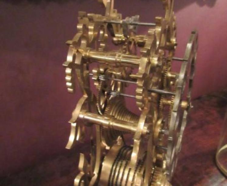 Fine Early Victorian Rosewood Fusee Skeleton Clock - Image 4