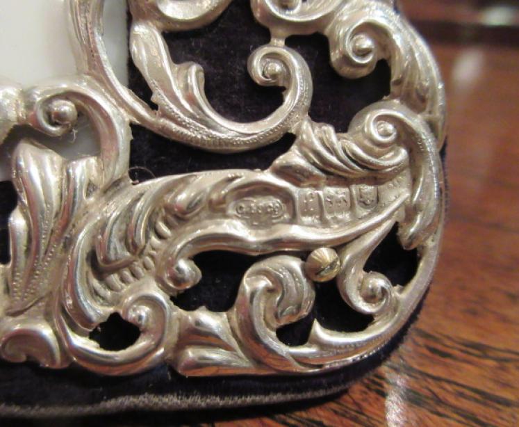 Edwardian Period Silver Desk Top Thermometer - Image 3