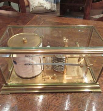 Top Quality Victorian Gilt Brass Barograph