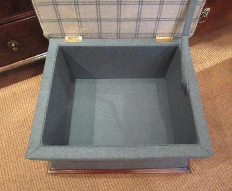 Mid Victorian Upholstered Shaped Ottoman - Image 4