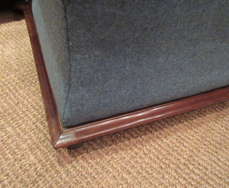 Mid Victorian Upholstered Shaped Ottoman - Image 5
