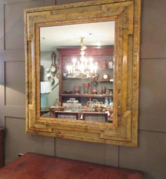 Impressive Mid Victorian Simulated Tortoiseshell Mirror