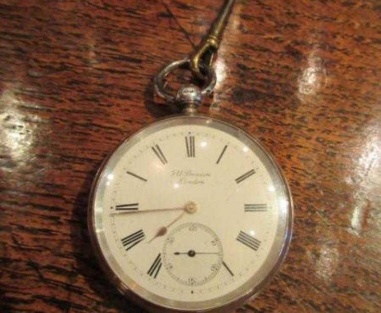 Victorian Solid Silver Benson of London Pocket Watch - Image 1